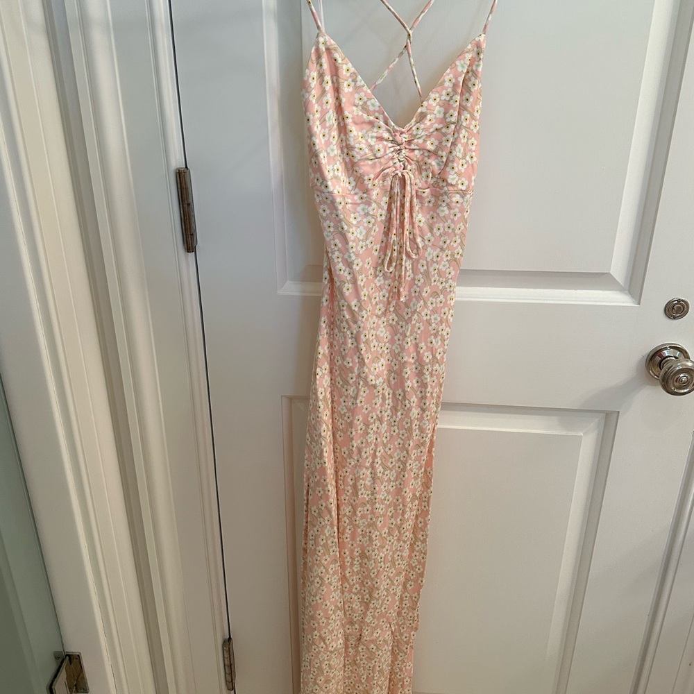 NWT Zara Floral Silk Midi dress!!